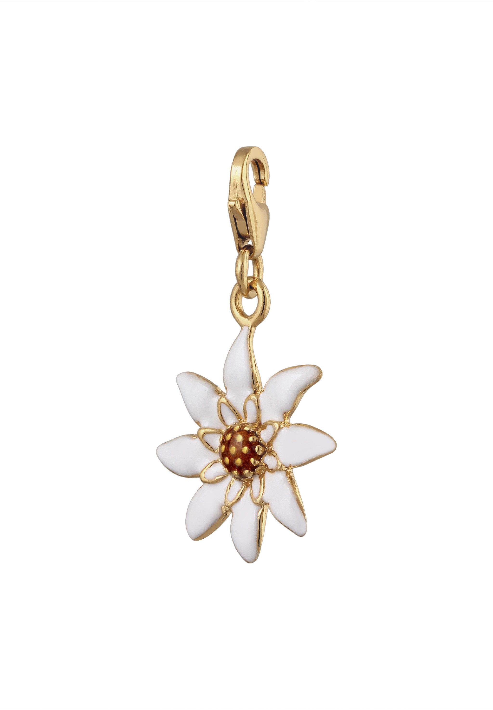 Nenalina Charm-Einhänger Nenalina Charm Edelweiß Silber-Anhänger Tracht 925 Silber, Blume