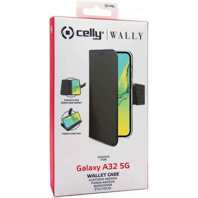 Celly Handyhülle Wally WALLY946 - Bookcase - für Galaxy A32 5G - schwarz