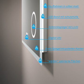 AQUABATOS LED-Lichtspiegel LED Badspiegel Spiegel Badezimmer mit Beleuchtung 120x60cm
