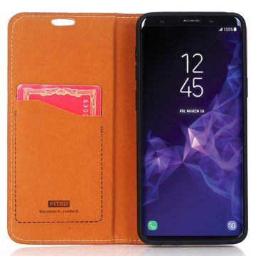FITSU Handyhülle Handyhülle für Samsung Galaxy S9 Plus Hülle, Handytasche 6,1 Zoll, Flipcase für Samsung S9 Plus Schutzhülle, Handy Tasche mit Kartenfach