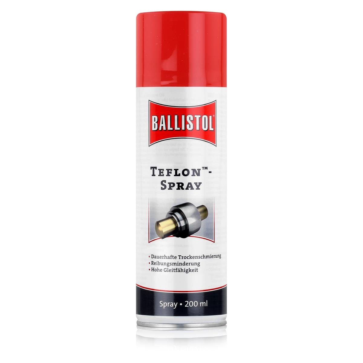 Ballistol Multifunktionsöl Ballistol TeflonTM-Spray 200ml - Dauerhafte Trockenschmierung (1er Pac