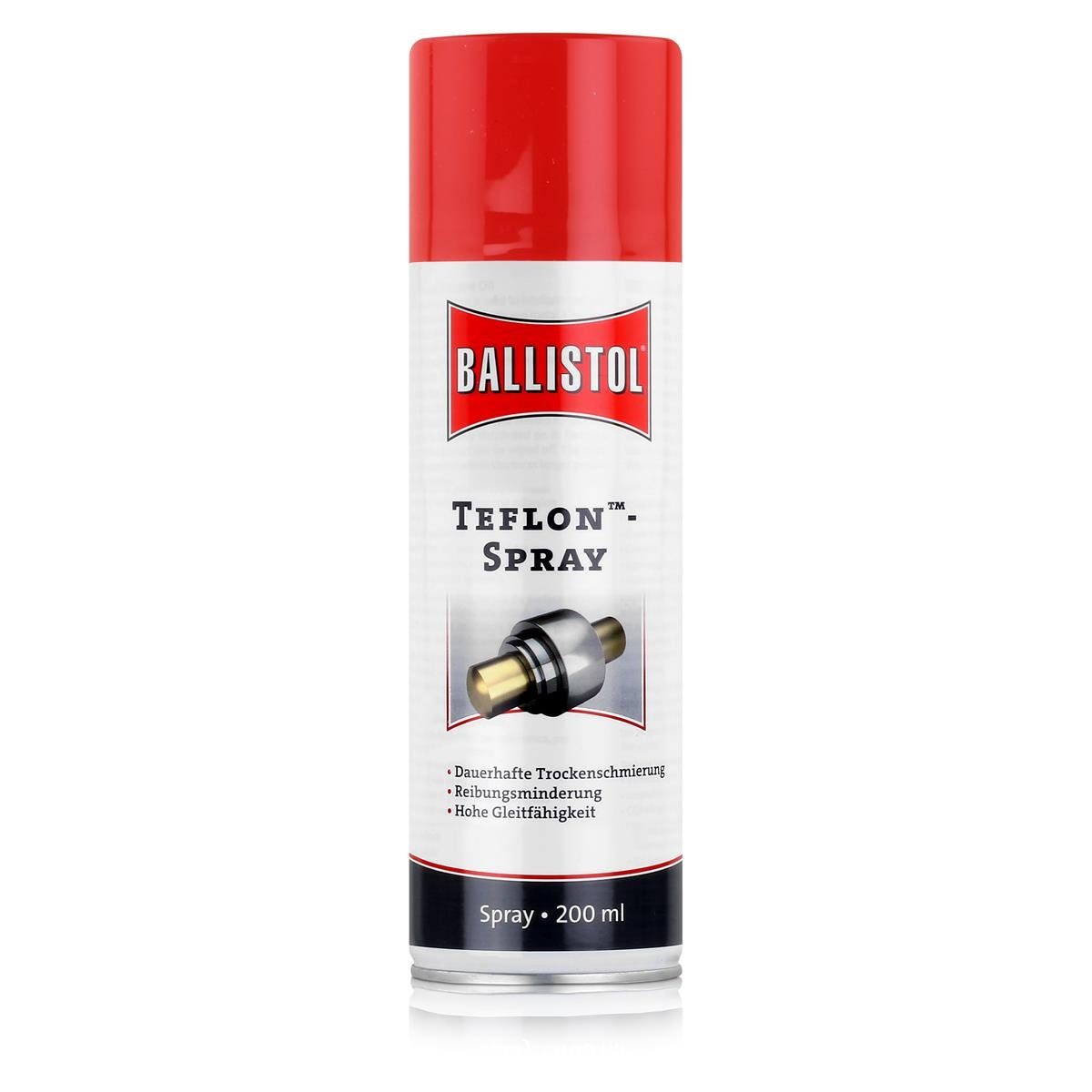 Multifunktionsöl Ballistol TeflonTM-Spray 200ml - Dauerhafte Trockenschmierung (1er Pac