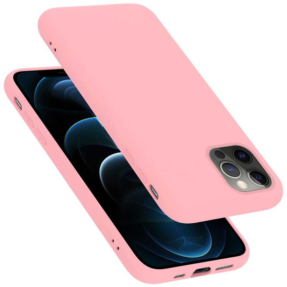 Cadorabo Handyhülle für iPhone 12 / 12 PRO Hülle Apple iPhone 12 / 12 PRO, Flexible Hülle TPU Silikon Schutzhülle Back Cover Case