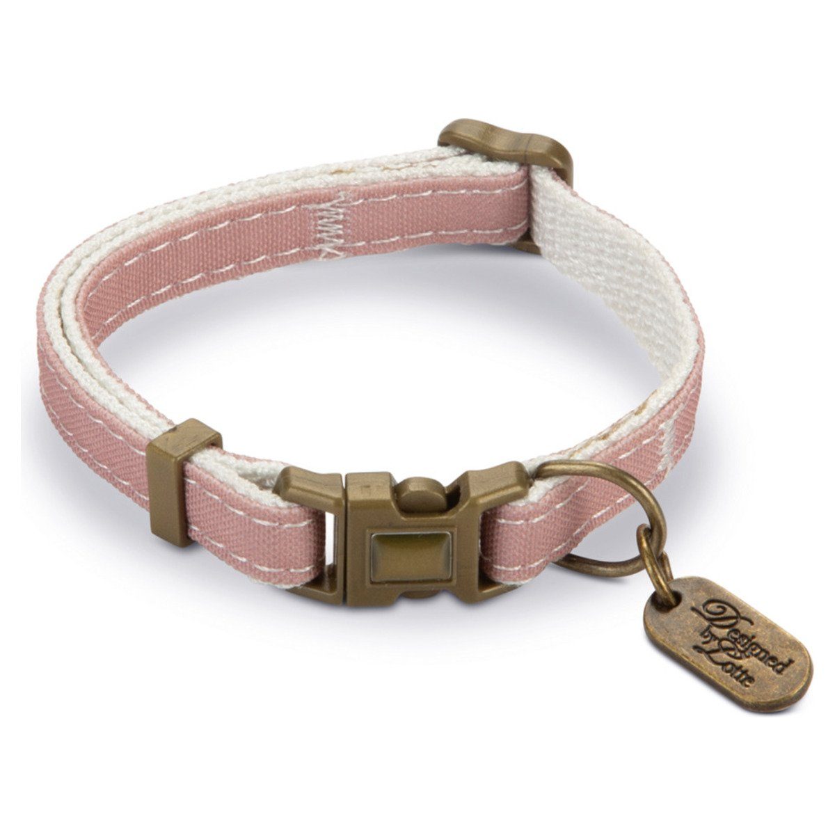 Designed By Lotte Katzen-Halsband Nylon Katzenhalsband Virante rosa