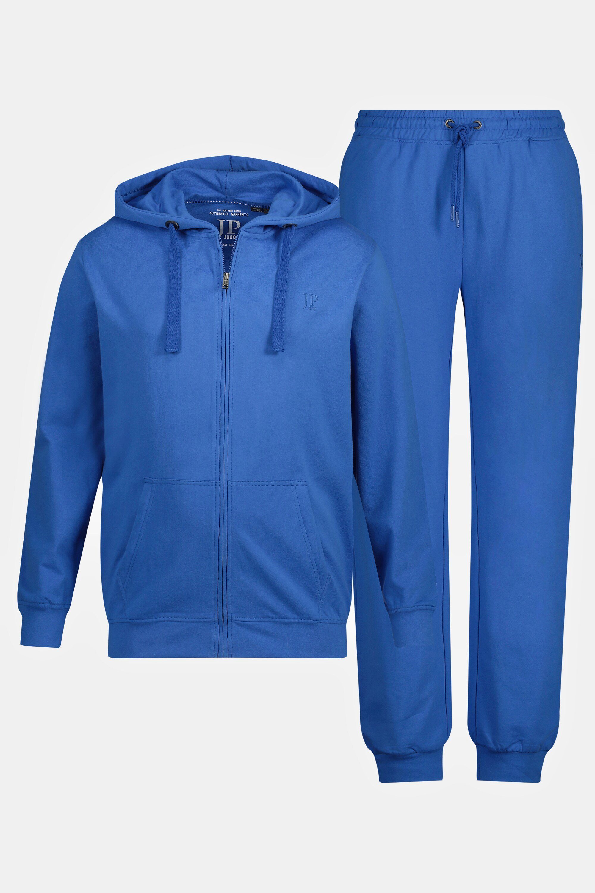 kobalt 2-teilig JP1880 bis Homewear Gr. blau Jogginganzug Fleecejacke 8XL