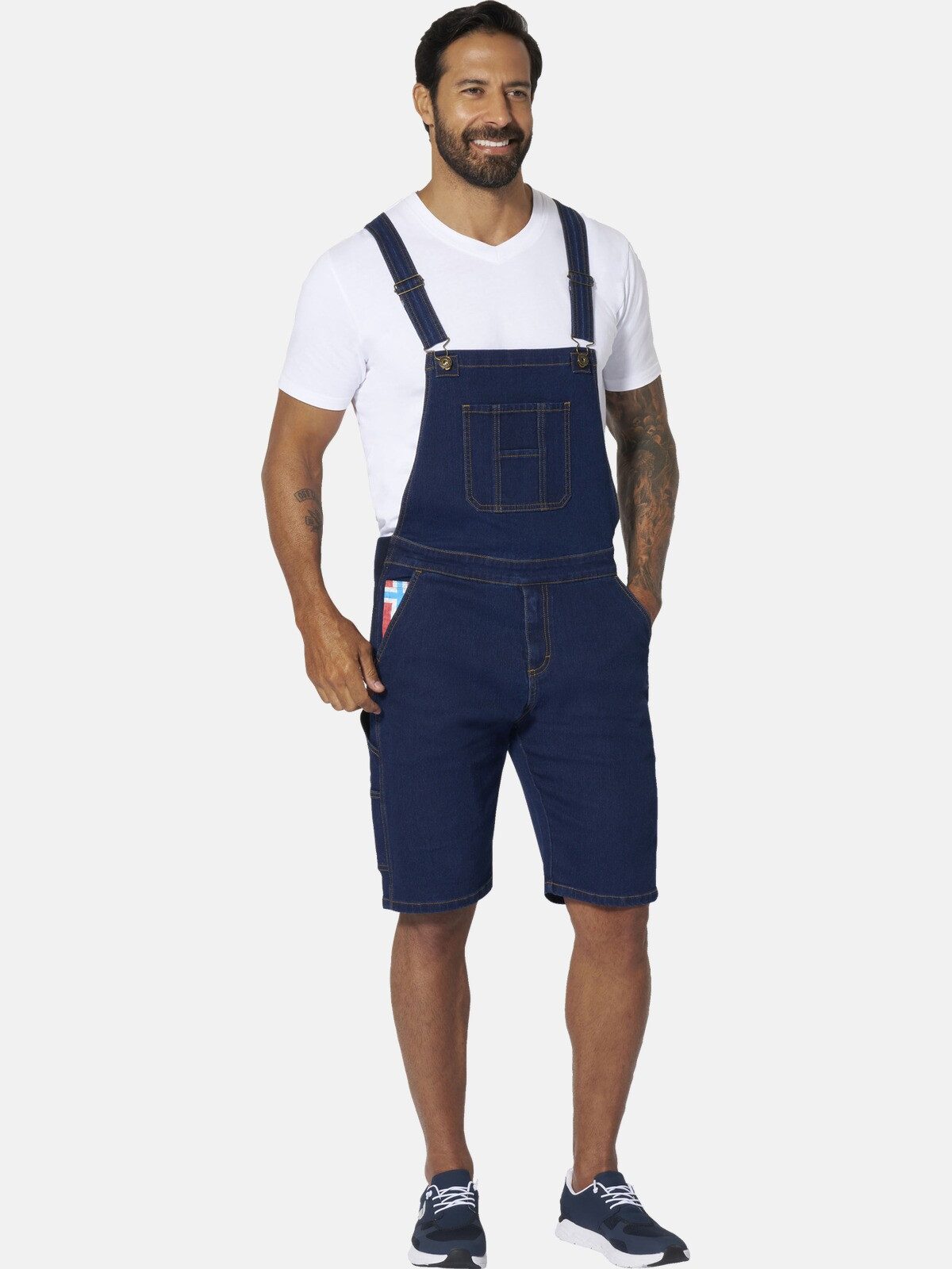 Jan Vanderstorm Jeanslatzhose FOCKO, kniehoch geschnitten günstig online kaufen