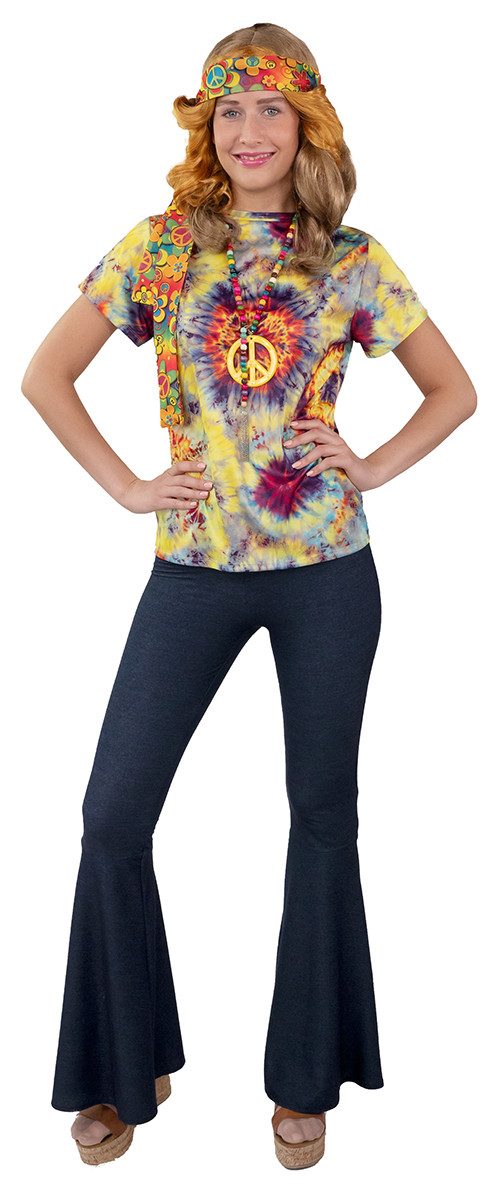 Orlob Kostüm Schlaghose Damen Jeans-Optik