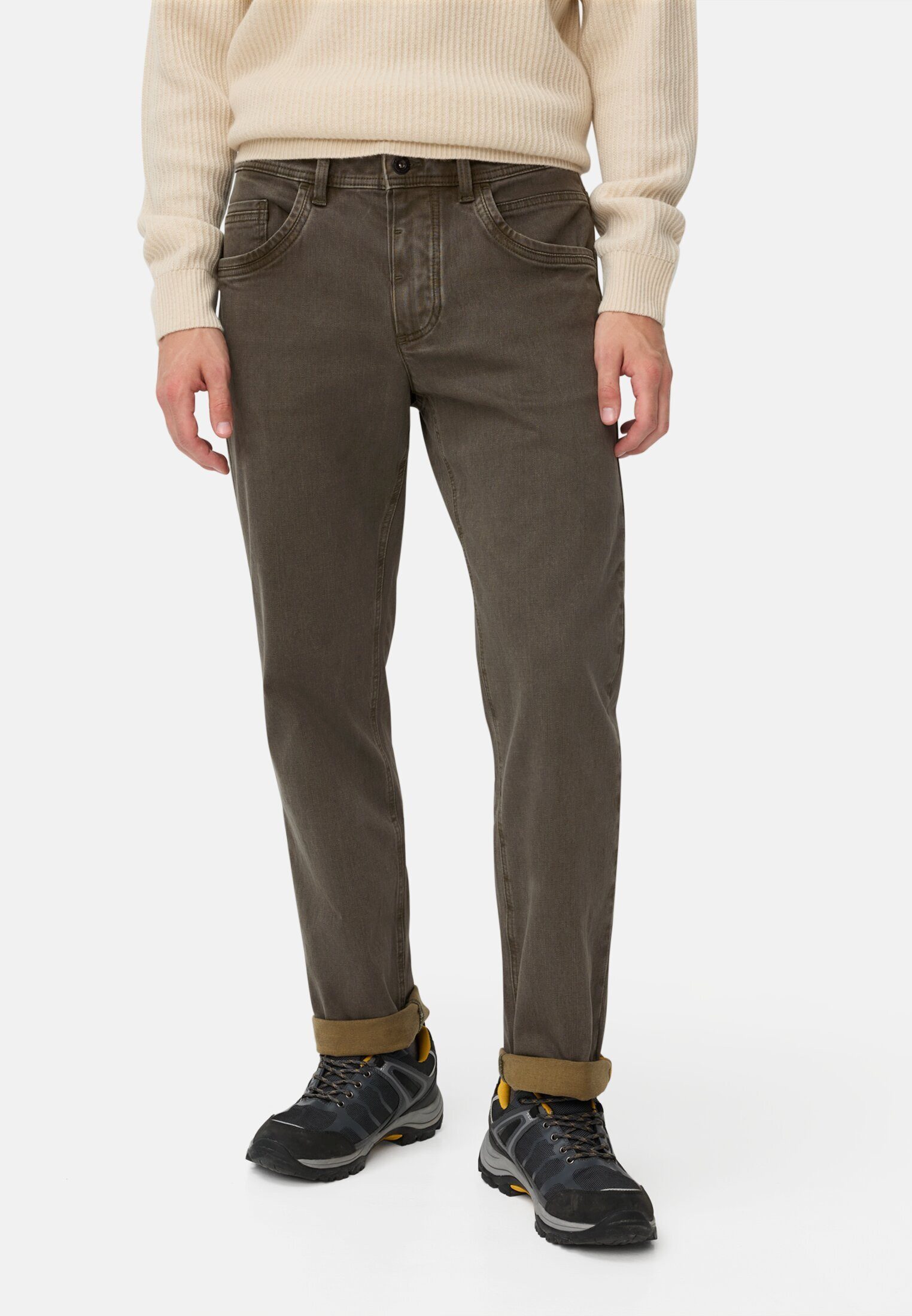 camel active 5-Pocket-Jeans Hose aus Baumwoll-Elasthan-Mix Relaxed Fit