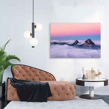 ArtMind XXL-Wandbild Cloudy mountains, Premium Wandbilder als Poster & gerahmte Leinwand in verschiedenen Größen, Wall Art, Bild, Canvas