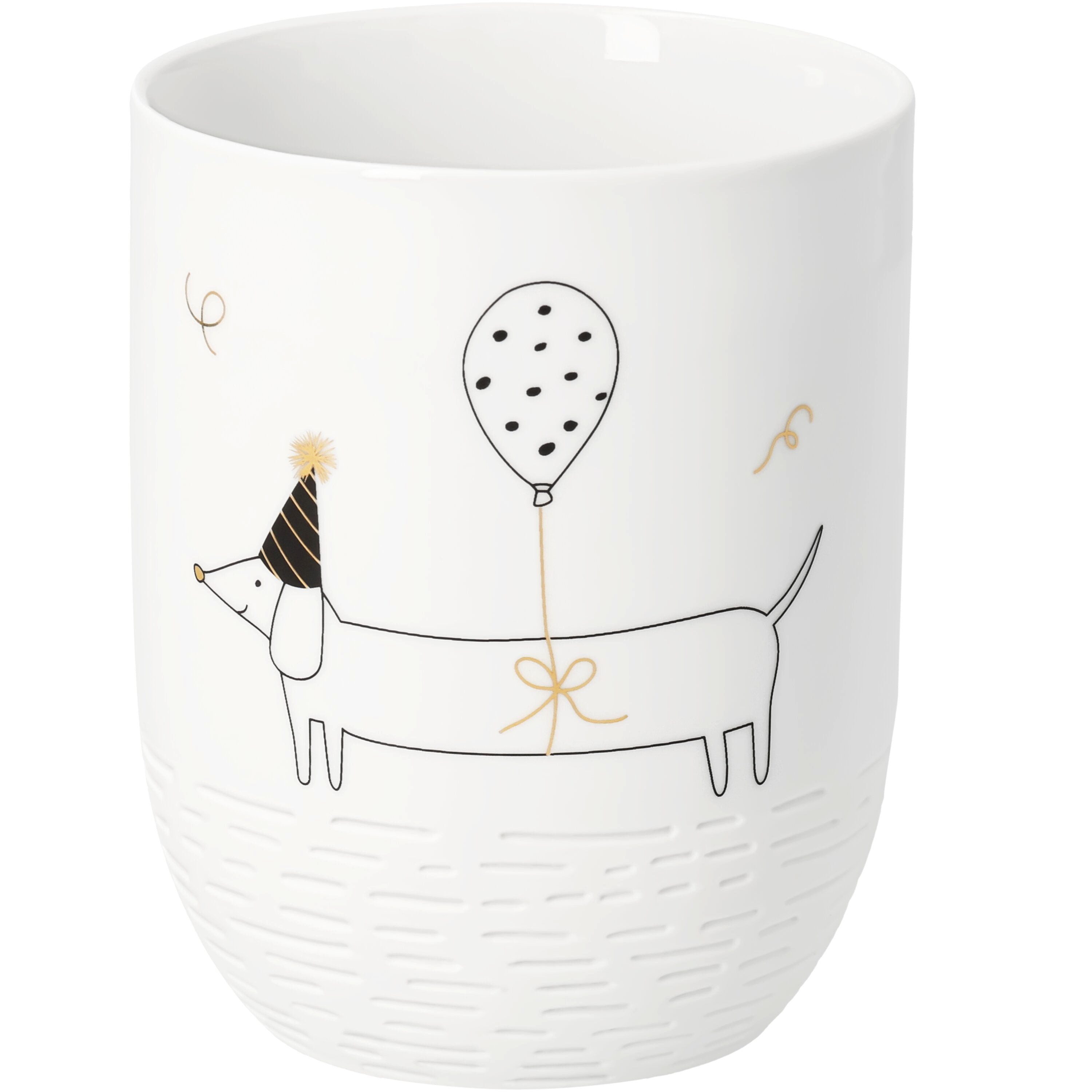 Räder Design Becher Dackel Becher Luftballon von räder design für Hundefreunde Maße: D.8,5