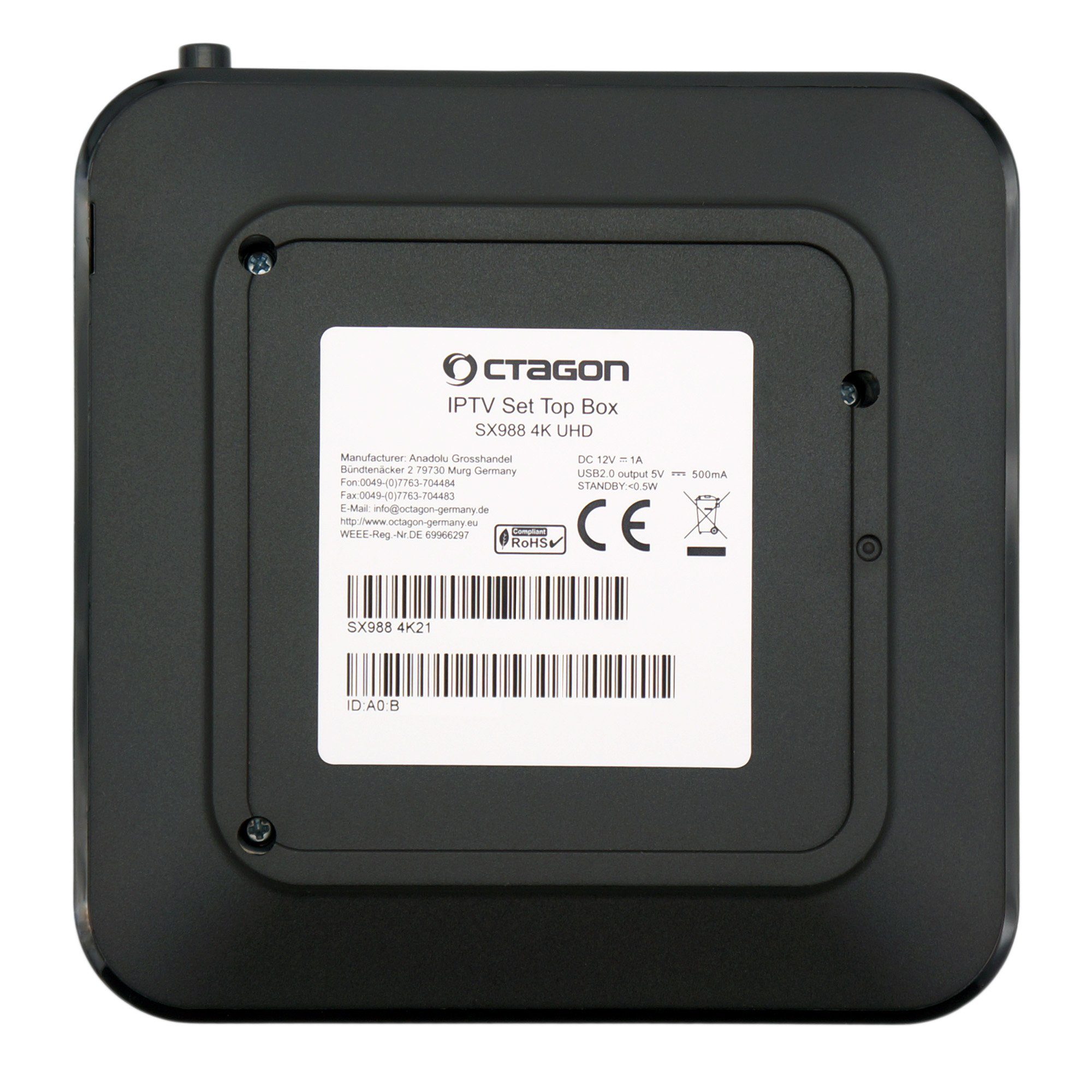 OCTAGON Streaming-Box SX988 IPTV UHD Mbit/s Set-Top Smart HEVC H.265 + TV Box 4K IP 300