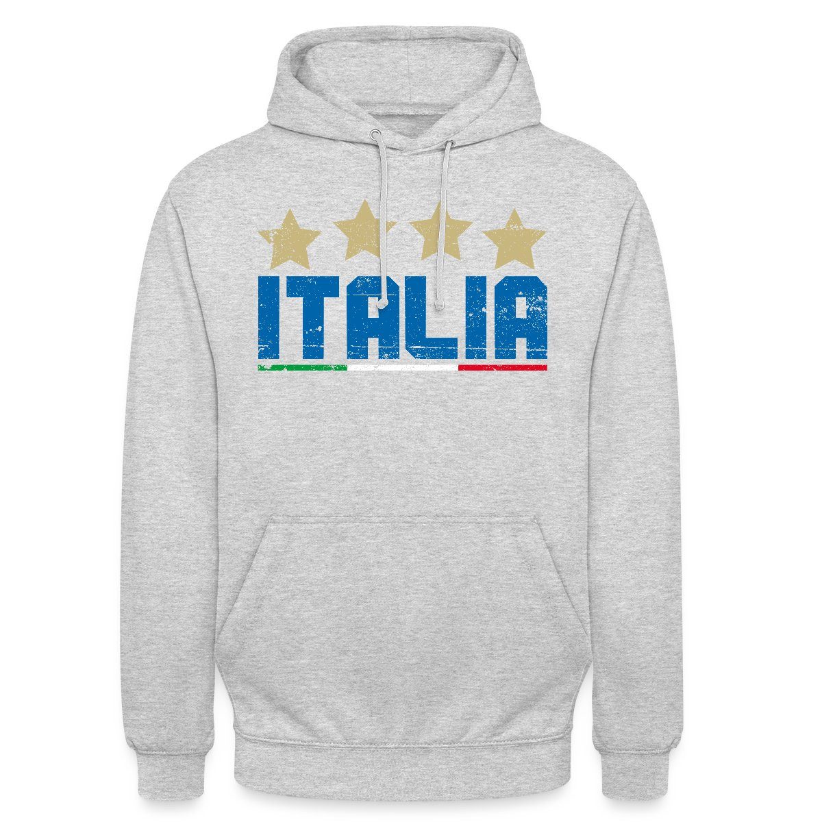 Spreadshirt Hoodie Italien Vier Sterne Weltmeister Fußball Unisex Hoodie (1-tlg)