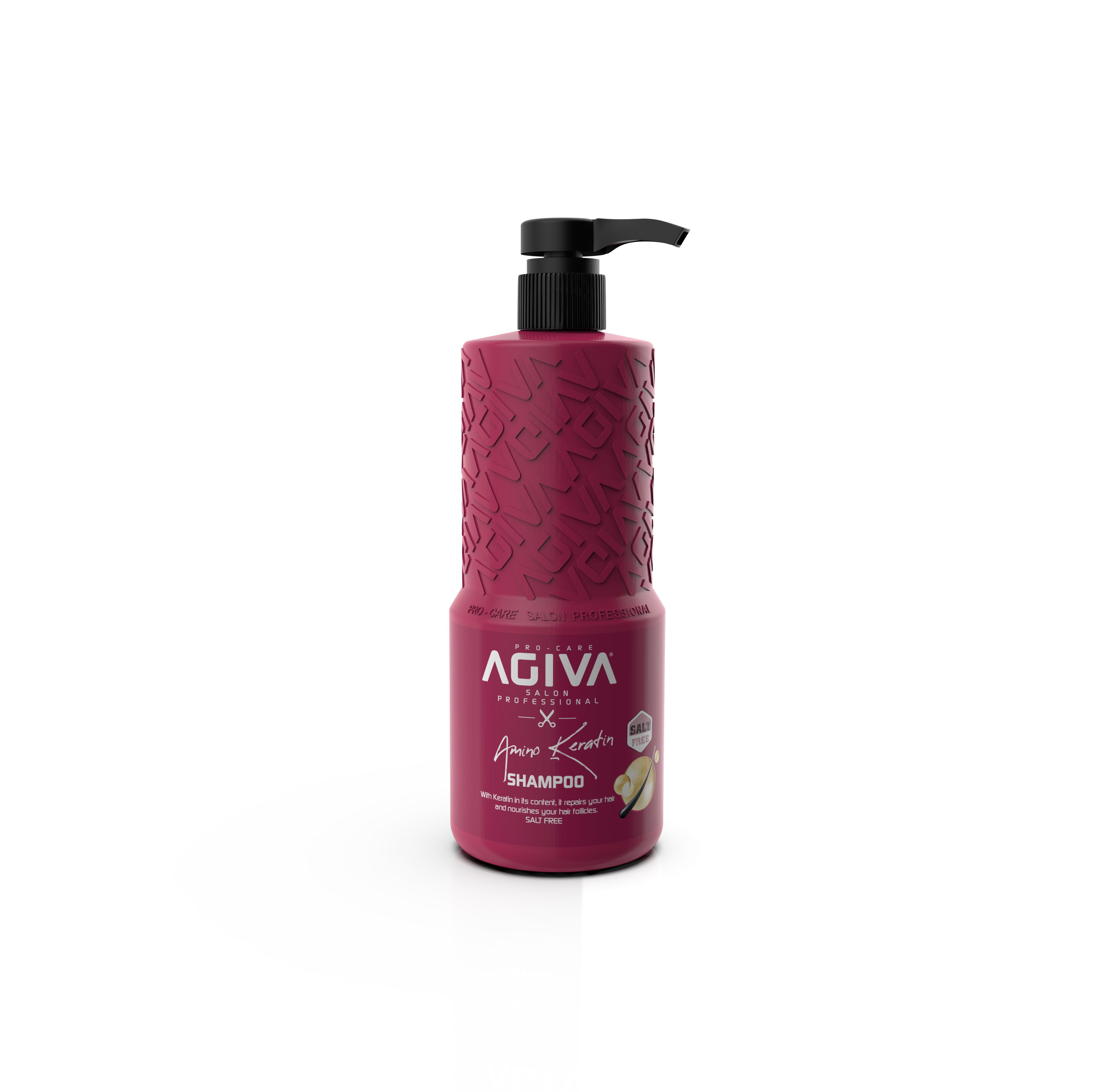 Haarshampoo AGIVA Amino Keratin Shampoo Intensivreinigung Salzfrei 800ml