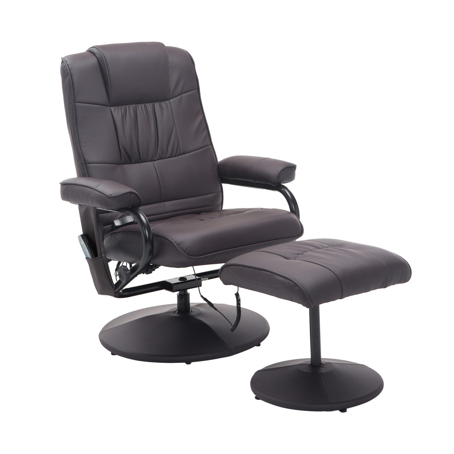 HOMCOM Massagesessel Fernsehsessel, Hocker, aus Kunstleder, günstig online kaufen