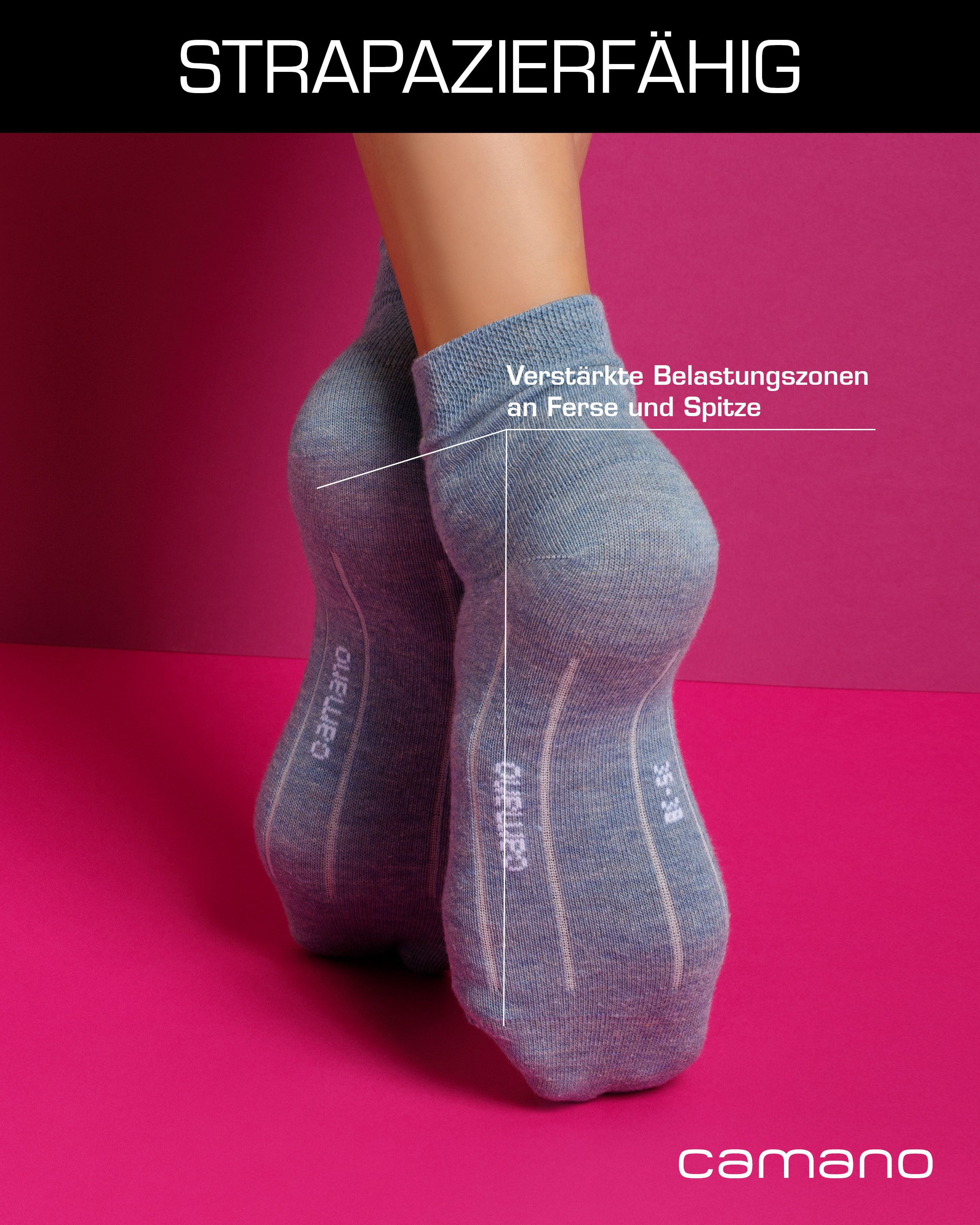 Camano Kurzsocken ca-soft (7 Paar) mit hohem Baumwollanteil