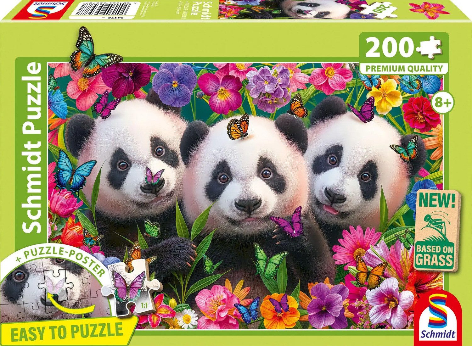 Schmidt Spiele Puzzle Panda-Trio, 200 Puzzleteile günstig online kaufen