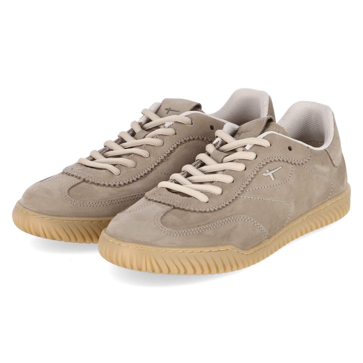 Tamaris Tamaris 1-23623-46-341 Damen Rauleder taupe Schnürschuh