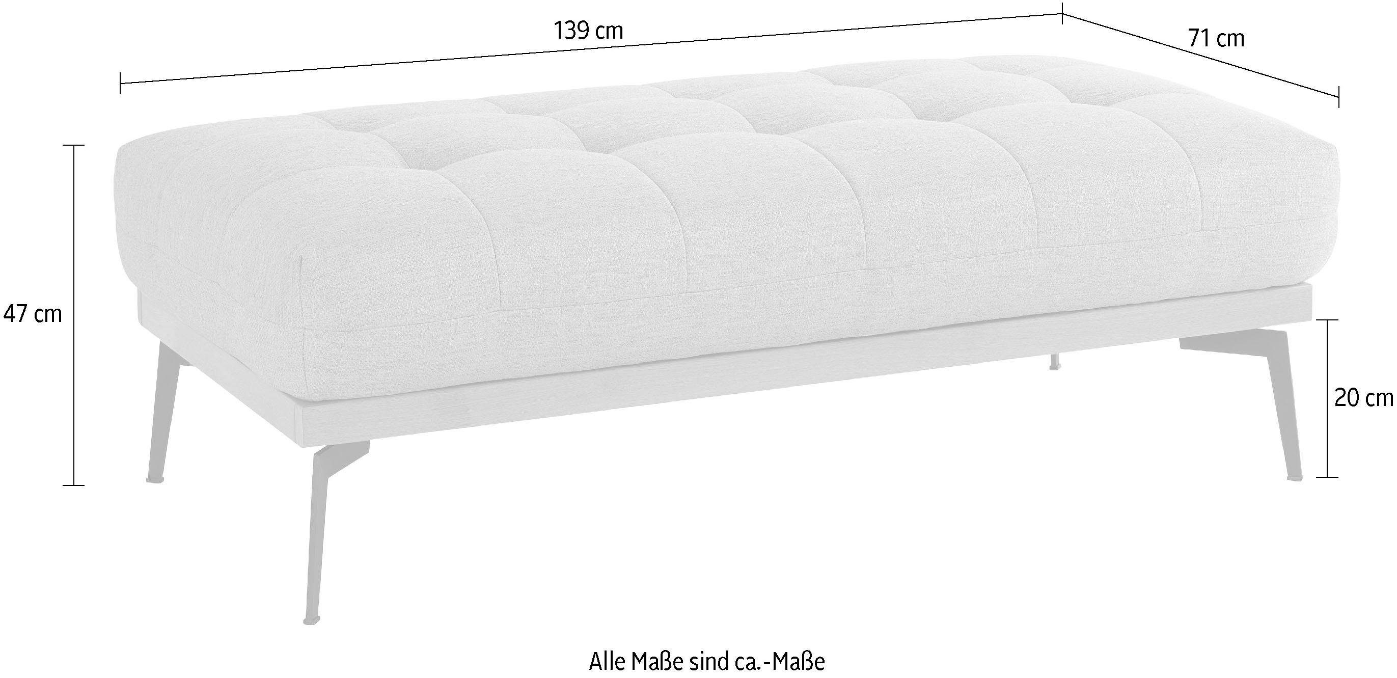 exxpo - sofa fashion Hocker Palic, moderner Polsterhocker mit tollen Verarbeitungsdetails