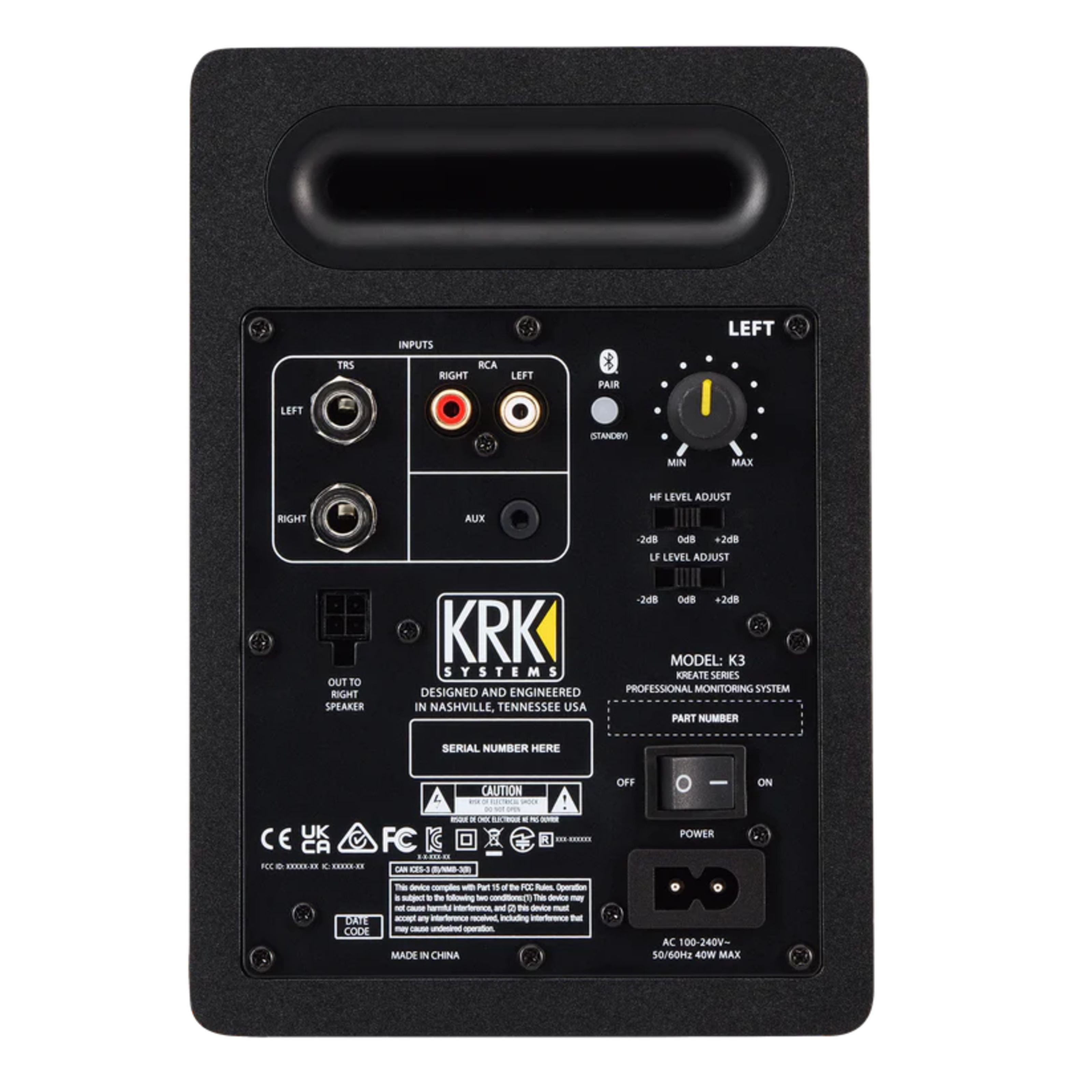 KRK Lautsprecher (Kreate 3 Pair - Aktiver Studiomonitor)