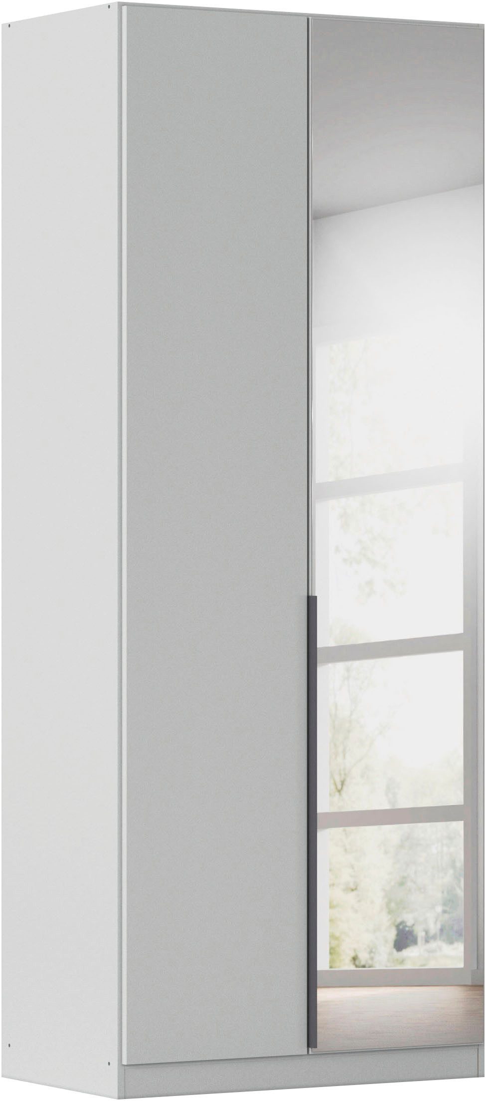OTTO home Drehtürenschrank Kleiderschrank Schrank Garderobe AGORDO mit Dekor- oder Hochglanzfront (in zwei Griff-Farben, Breiten 91-405 cm) durchdachte Innenausstattung, in 8 Breiten und 2 Höhen MADE IN GERMANY