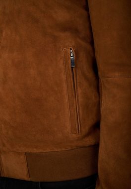 RICANO Lederjacke Henry Hochwertiges Ziegen-Velour-Leder