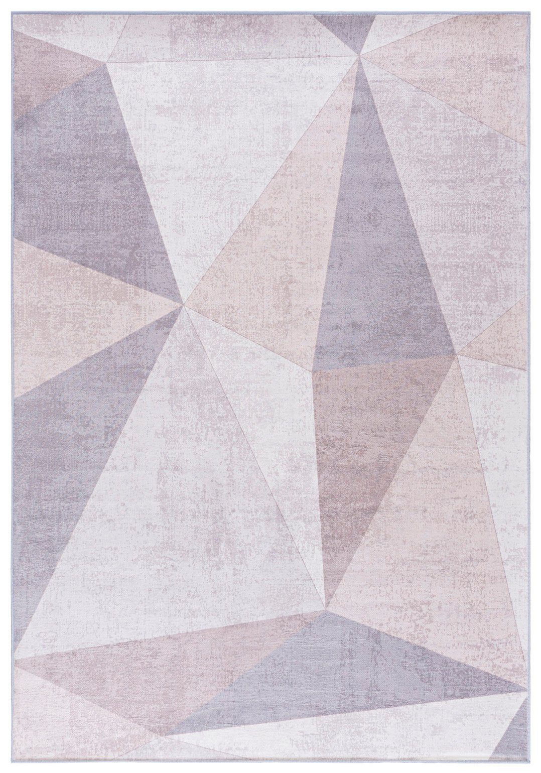 Mazovia Designteppich Modern Teppich Wohnzimmerteppich Abstrakt Vintage Beige, 120 x 170 cm, Fußbodenheizung, Allergiker geeignet, Rutschfest