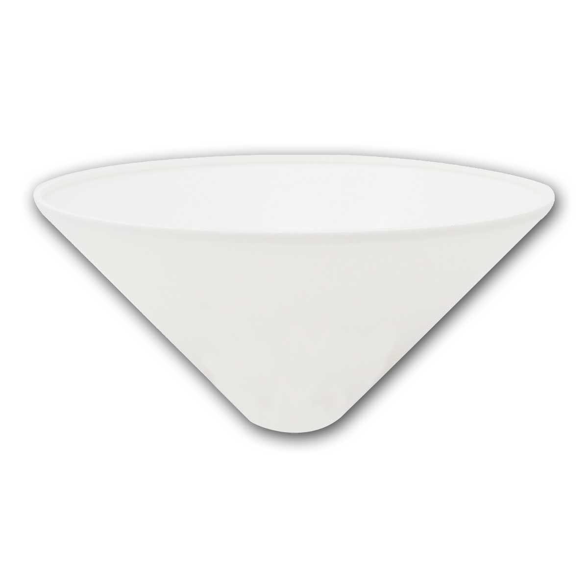 world-trading-net Verteiler Lampen-Baldachin, Kegel, Kunststoff weiß, 12cm