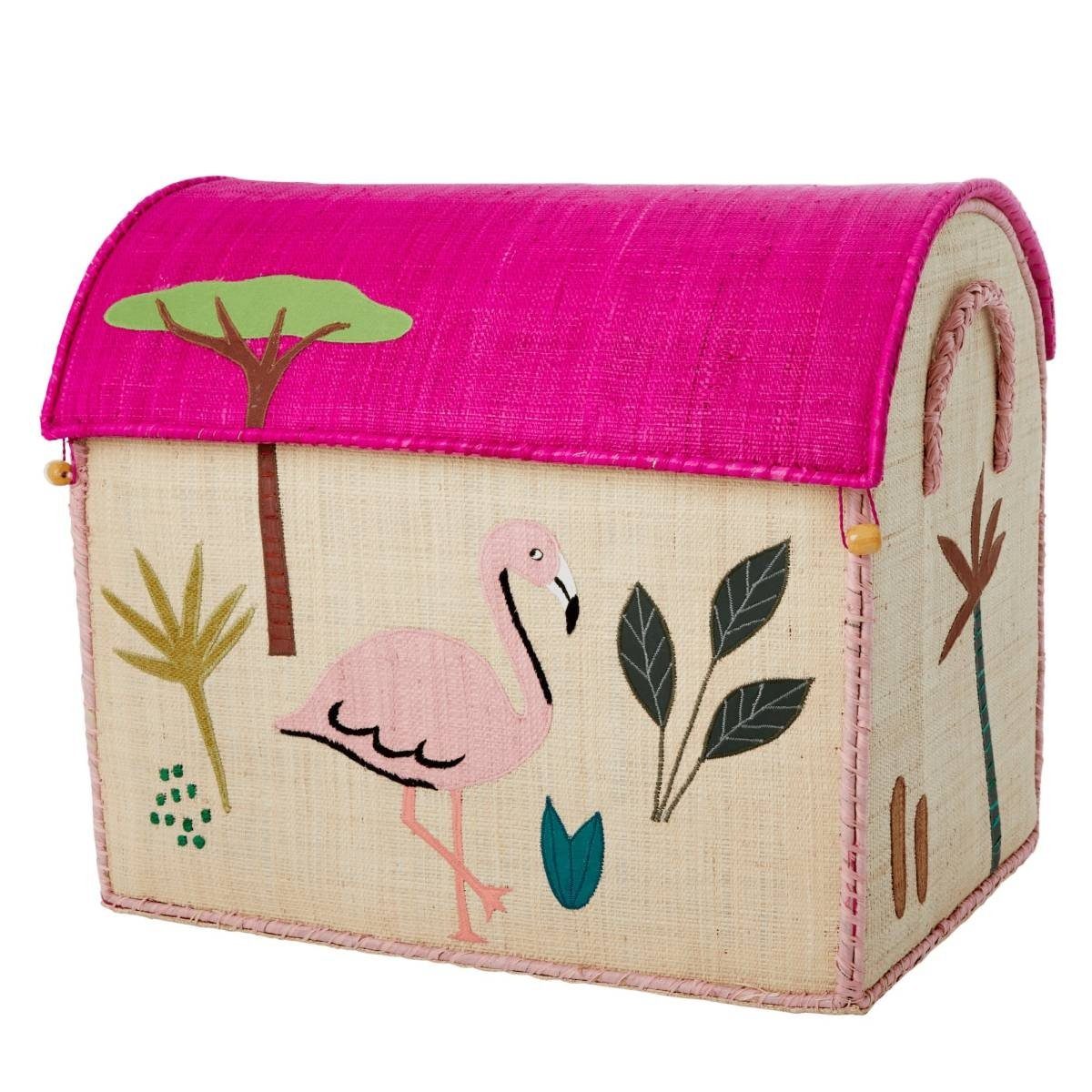 rice Aufbewahrungskorb Landhauskorb groß Raffia-Bast Deko günstig online kaufen