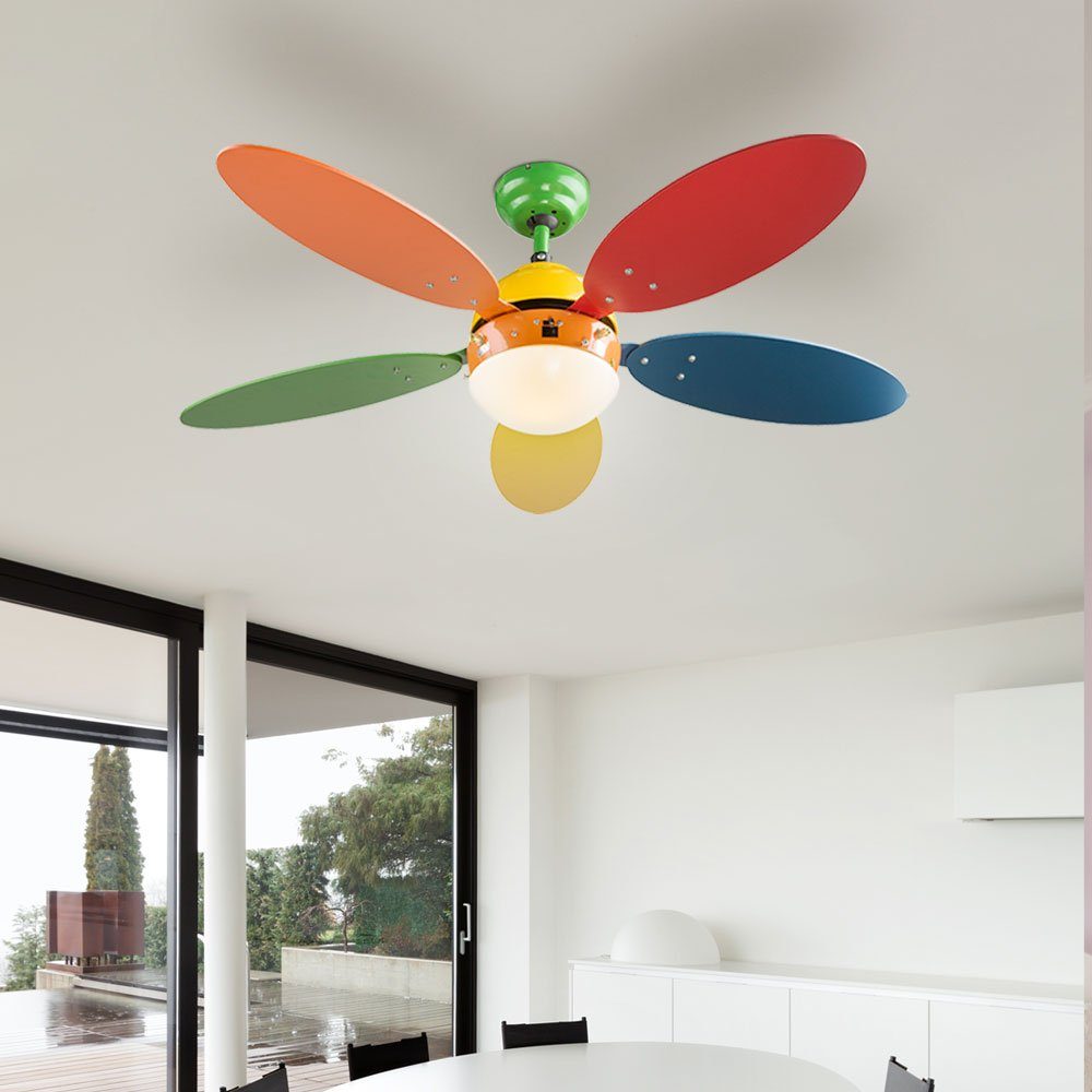 Ventilator LED 3 Kühler dimmbar RGB Fernbedienung Decken Deckenventilator, etc-shop Lampe