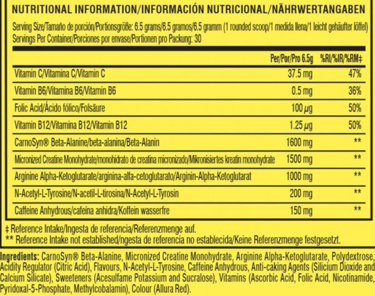 Cellucor Cellucor C4 Pre-Workout 30 Portionen Pulver, Mit Beta-Alanin (Carnosyn)