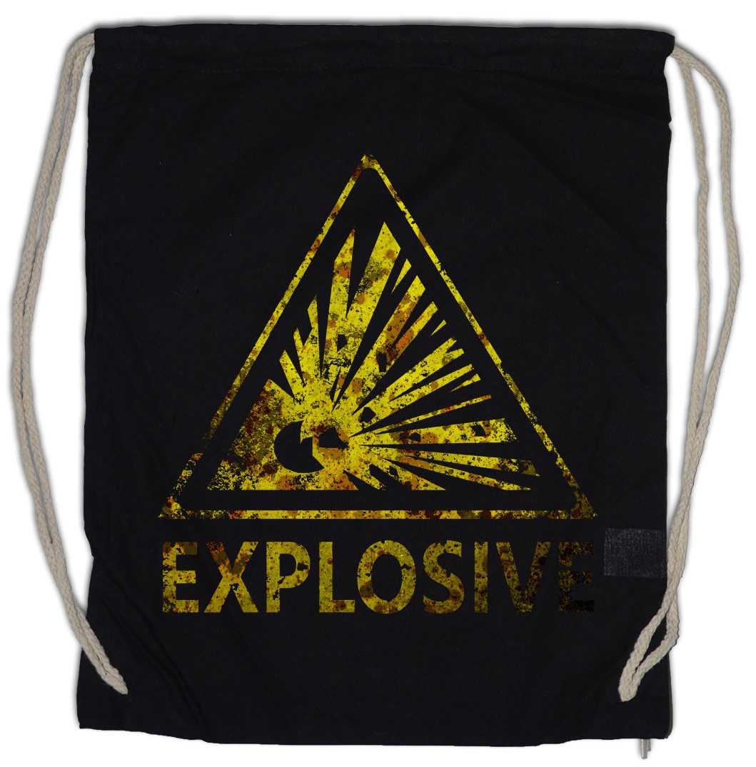 Turnbeutel Caution Explosive Vintage Logo Sign Turnbeutel Warning Danger