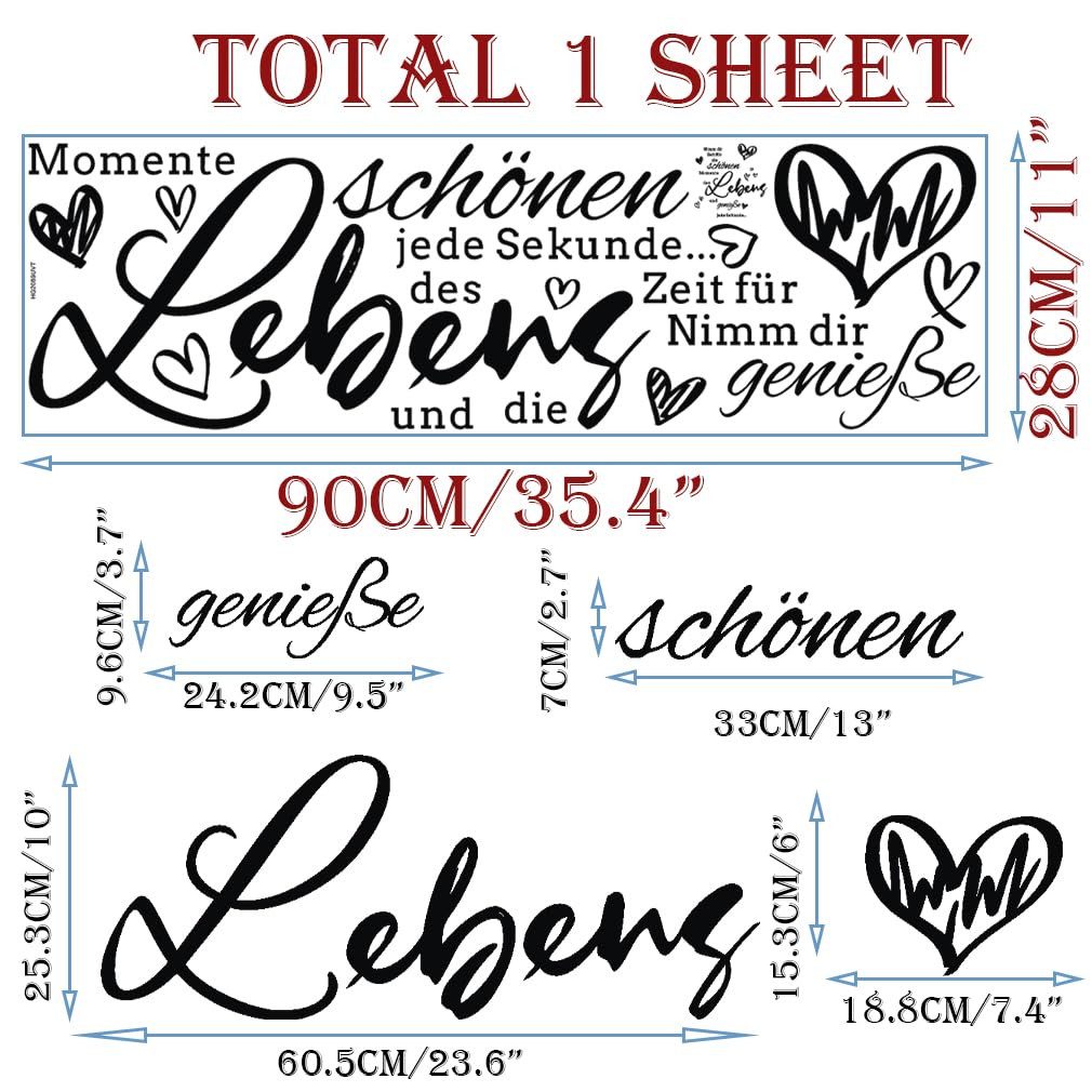 Coonoor Wandtattoo nimm dir Zeit für die schönen Momente wandtattoo, wohnzi günstig online kaufen