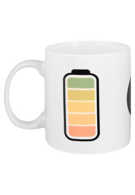 United Labels® Tasse Akku Zaubertasse Farbwechseltasse Energy Kaffeetasse Becher Tasse, Keramik