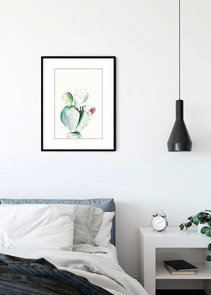 Watercolor, Blätter, St), Pear Komar Schlafzimmer, (1 Wohnzimmer Kinderzimmer, Pflanzen Prickly Poster