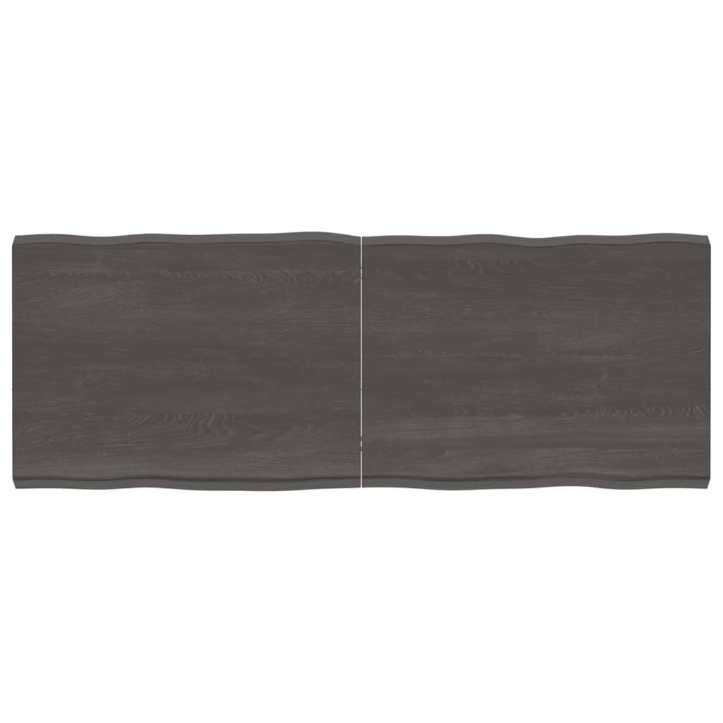 furnicato Tischplatte 160x60x(2-6) cm Massivholz Behandelt Baumkante (1 St)