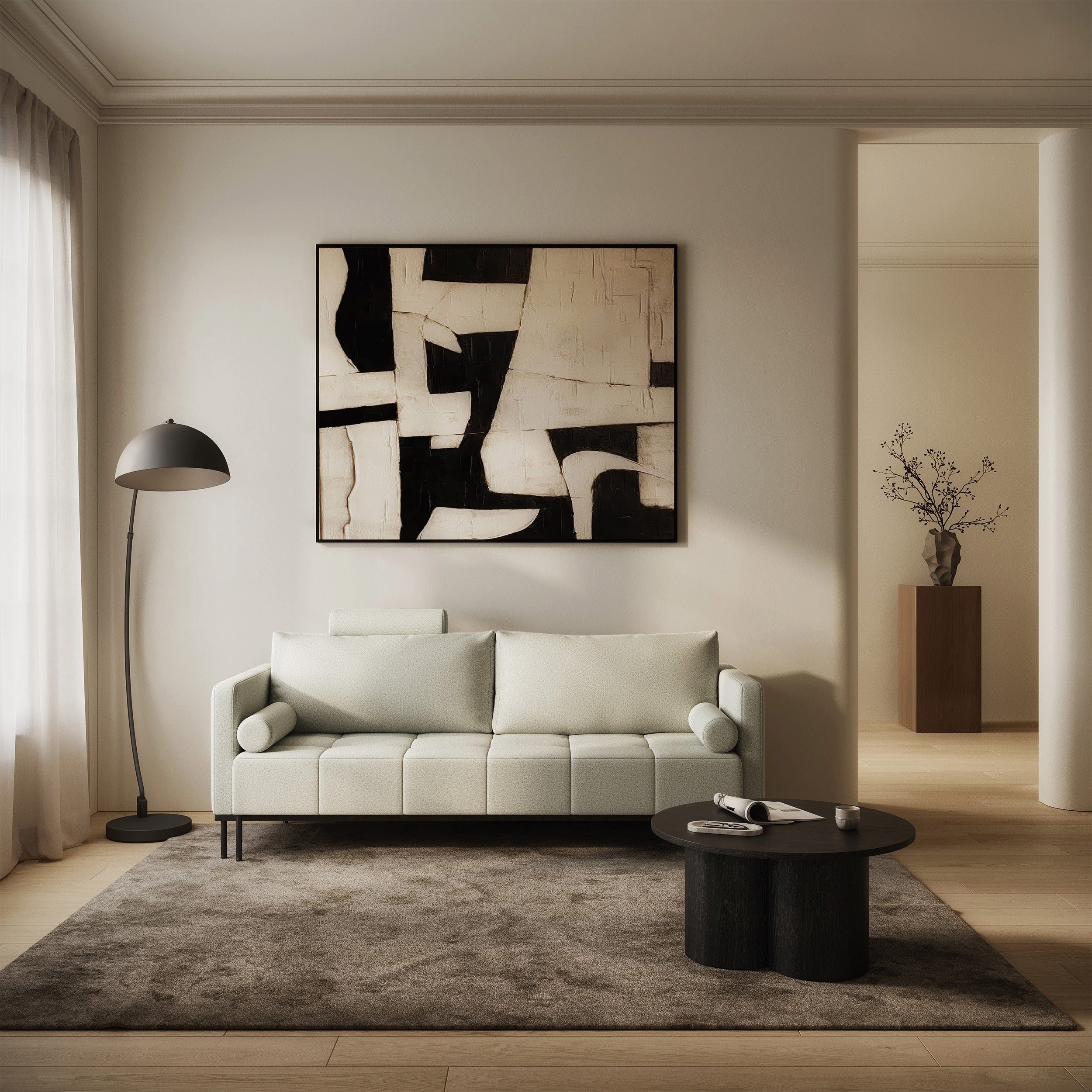 Selsey Schlafsofa, 3-Sitzer Sofa pflegeleichter Strickstoff