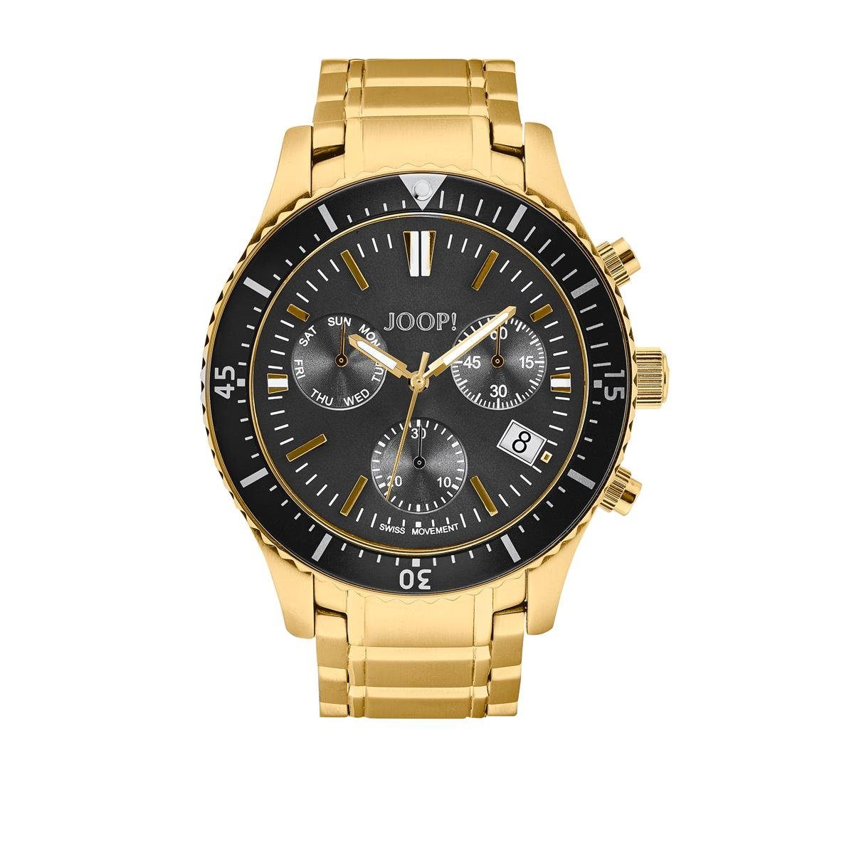 JOOP! Chronograph JOOP! Herren Armbanduhr 2030895 Chronograph, Edelstahl IP Gold, (1-tlg)