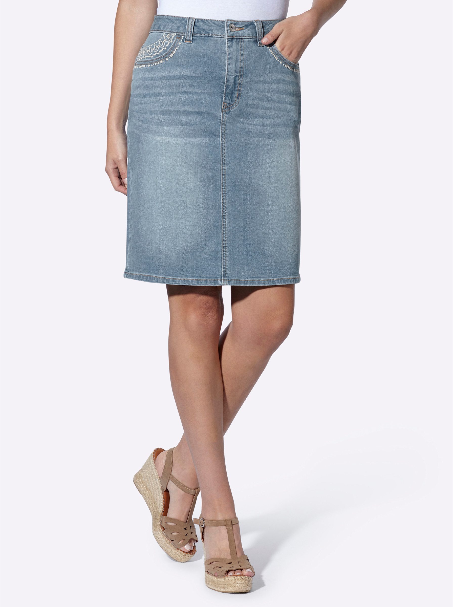 A-Linien-Rock Jeans-Rock