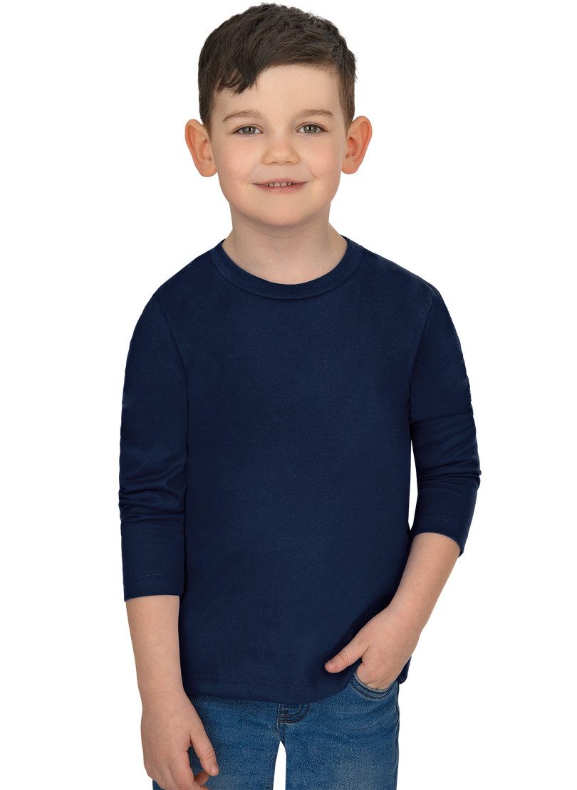 Trigema T-Shirt TRIGEMA Langarmshirt aus 100% Baumwolle (1-tlg)