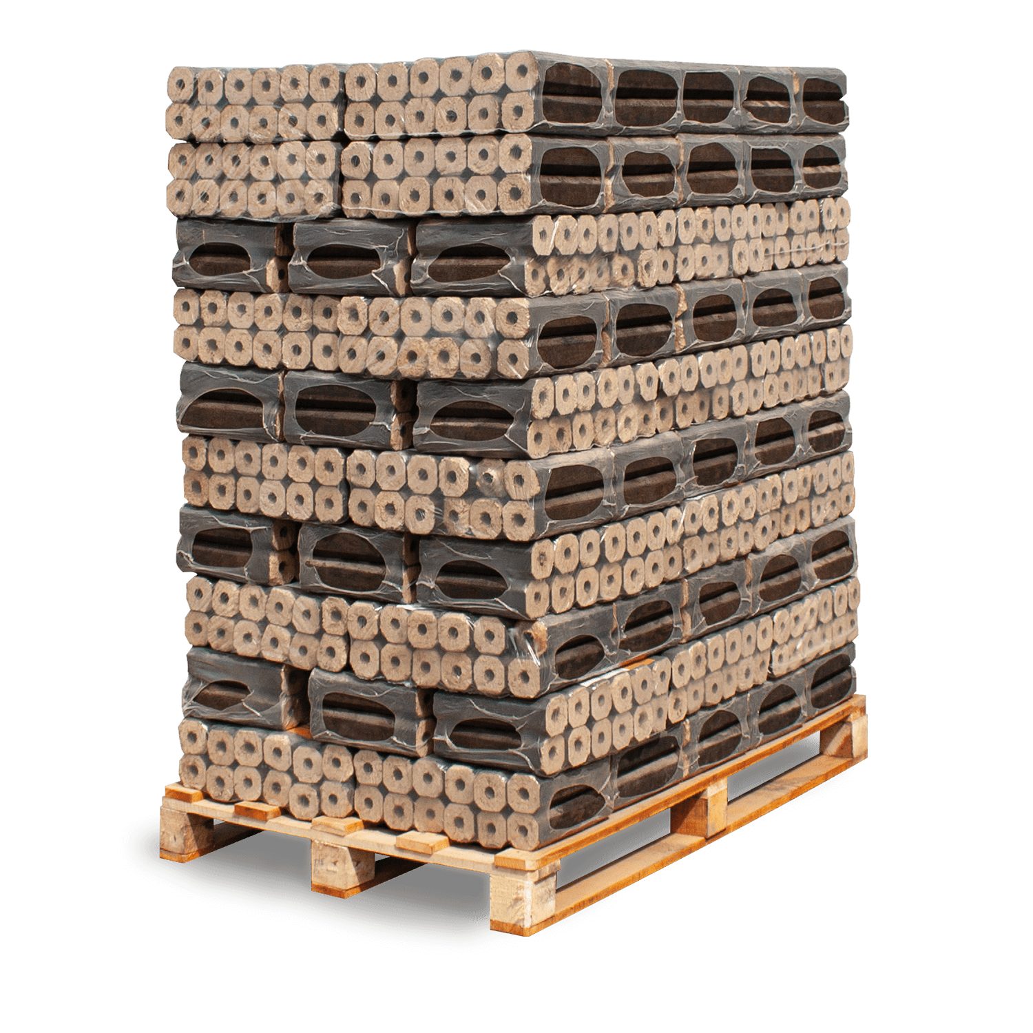 HEIZFUXX Holzbriketts PiniKay Octagon, 960 kg, (Palette, 96-St)