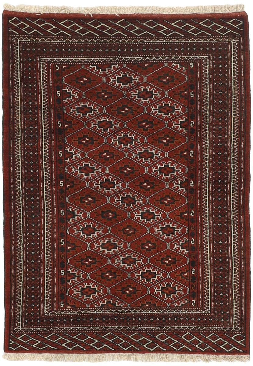Orientteppich Turkaman 94x135 Handgeknüpfter Orientteppich / Perserteppich, Nain Trading, rechteckig, Höhe: 6 mm