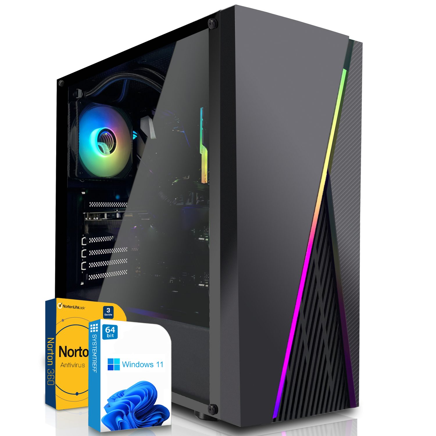 SYSTEMTREFF Gaming-PC (AMD Ryzen 5 3600, Nvidia Geforce GTX 1660 Ti 6GB, 16  GB RAM, Luftkühlung)