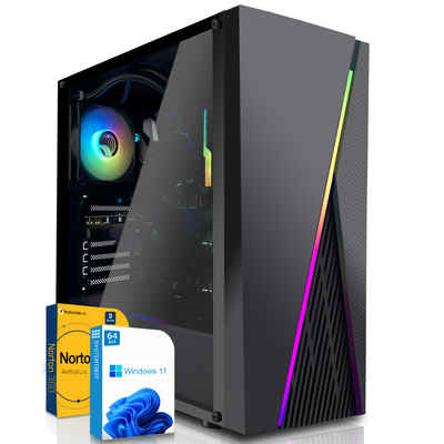 SYSTEMTREFF Gaming-PC (AMD Ryzen 7 5700G, RX Vega 8, 32 GB RAM, 1000 GB SSD, Luftkühlung, Windows 11, WLAN)