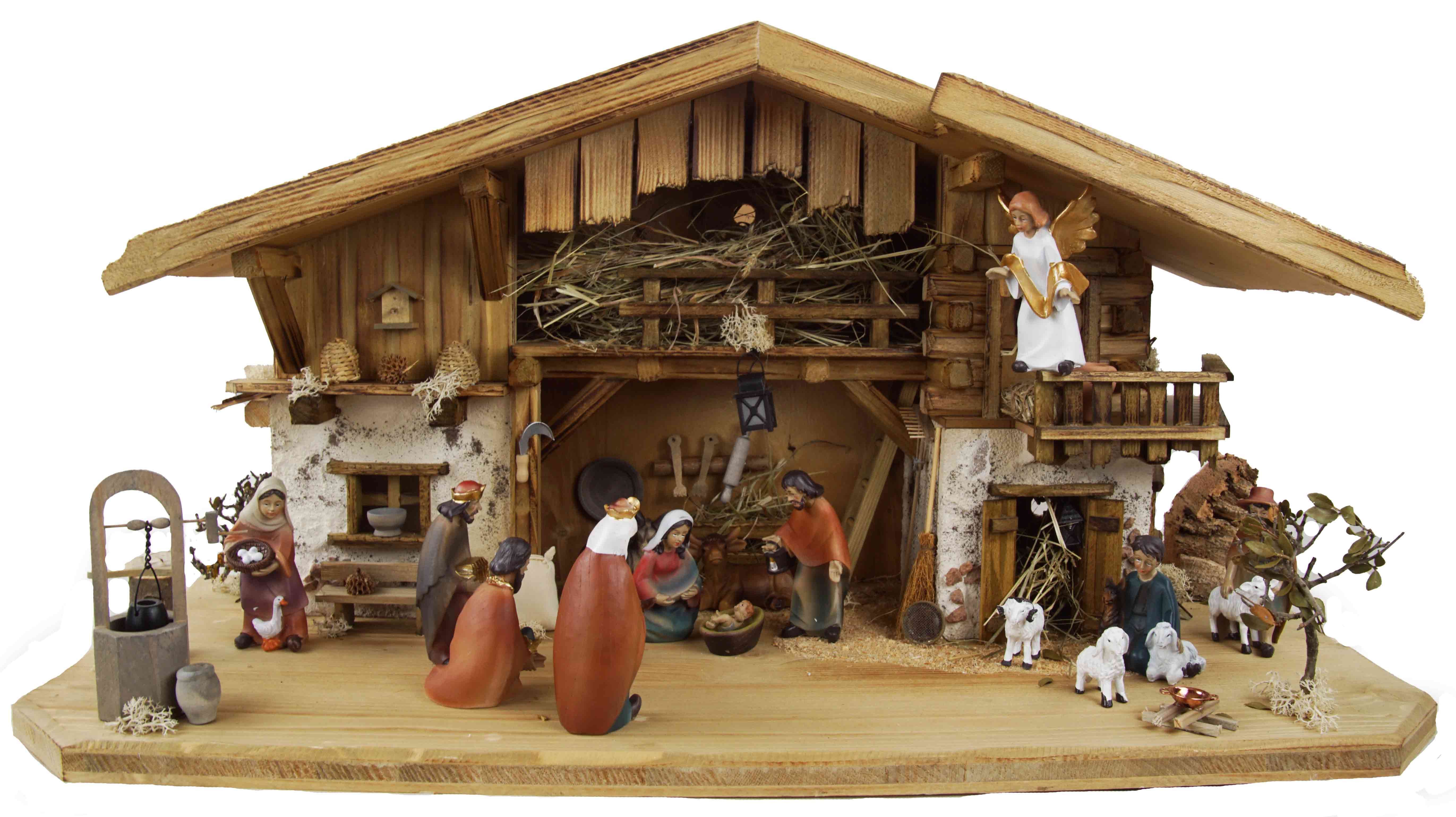 Krippenursel Krippe Weihnachtskrippe Aicha inkl. Фигуркиsatz ETA 1 oder ETA2