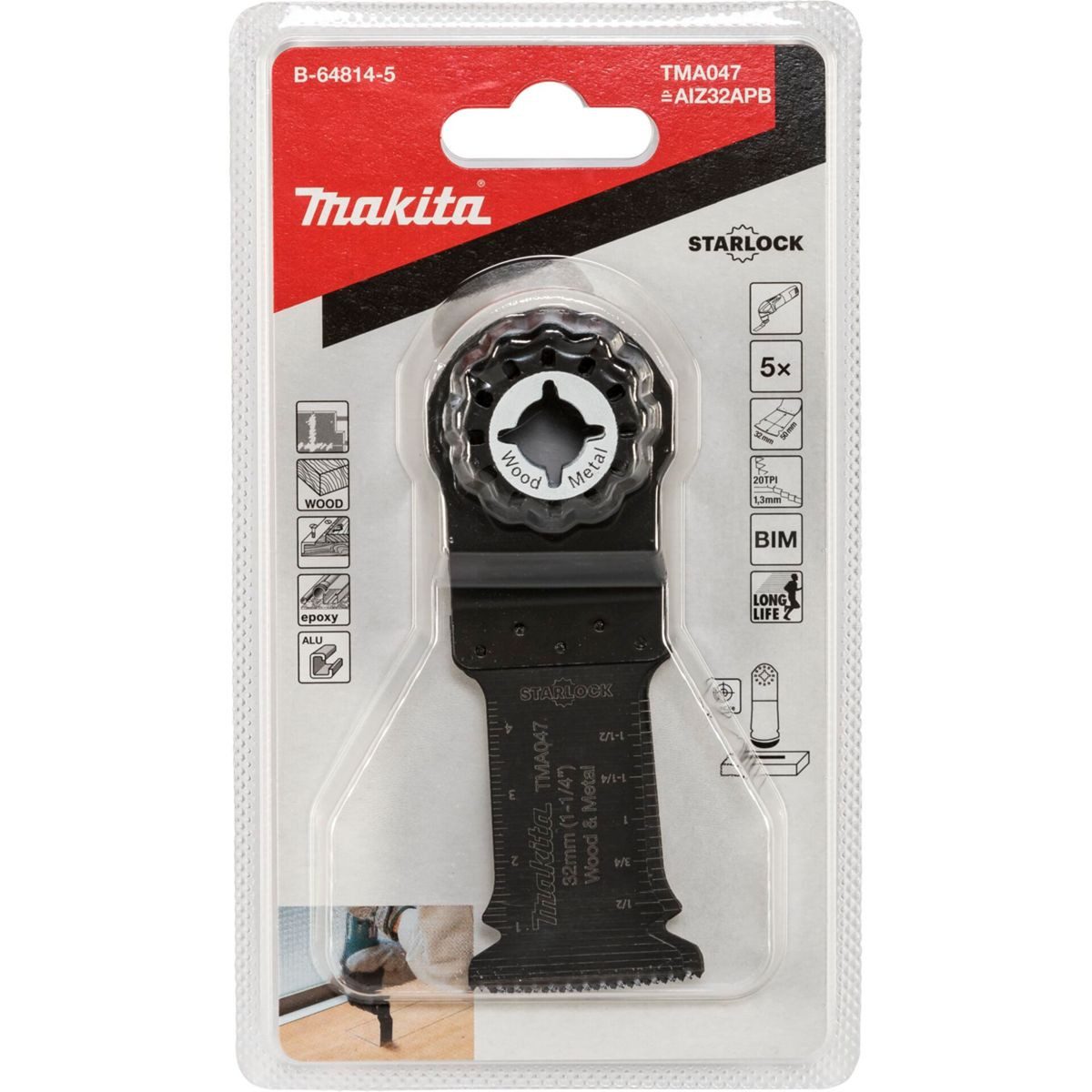 Makita Tauchsägeblatt Tauchsägebl. 32mm TMA047 5Stk.