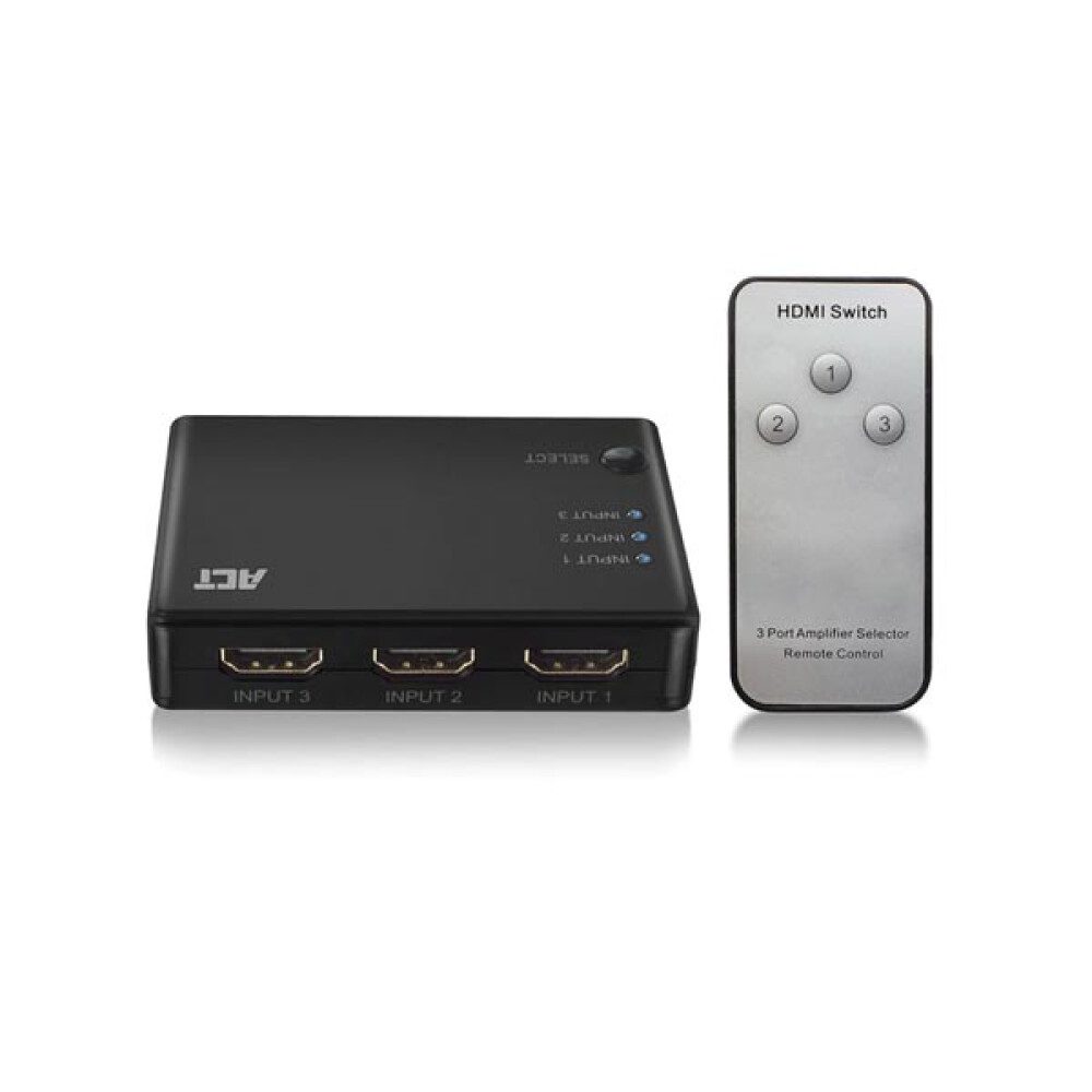 Acti Der 3x1-4K-HDMI-Switch AC7845 ermöglicht Ihnen die Anzeige von 3 HDMI- HDD-Festplatte