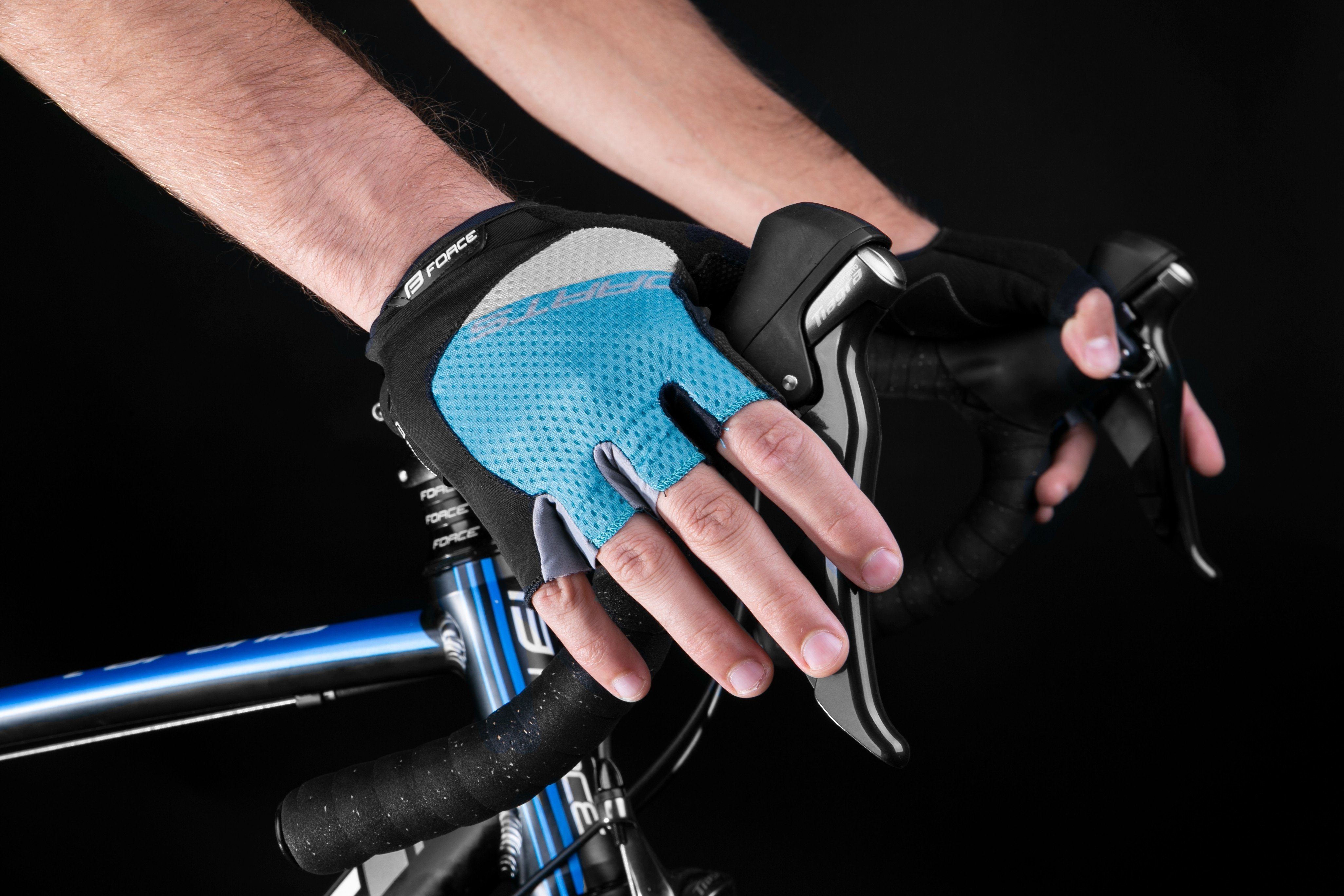 FORCE Fahrradhandschuhe blau-grün F DARTS Handschuhe