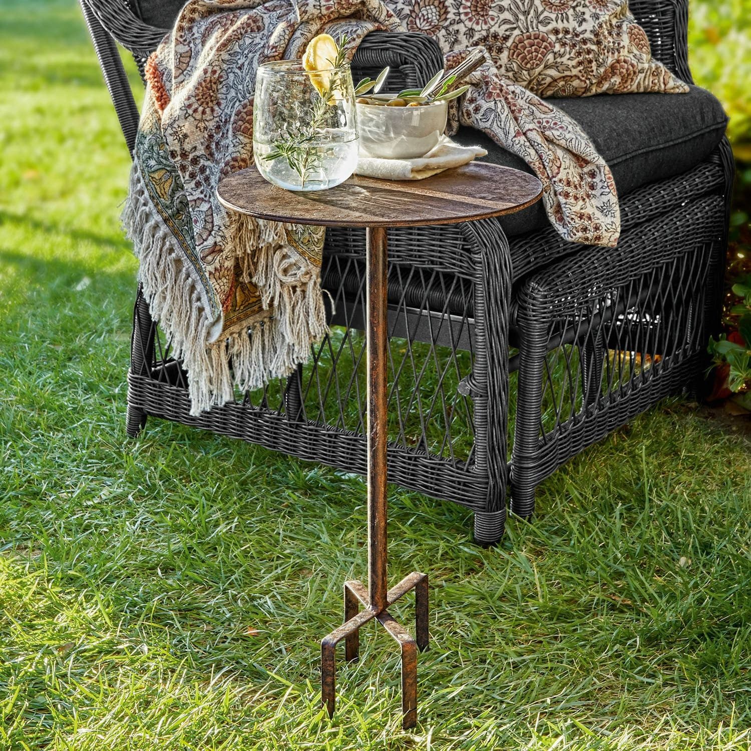 Mirabeau Gartentisch Tischchen Fermont braun günstig online kaufen
