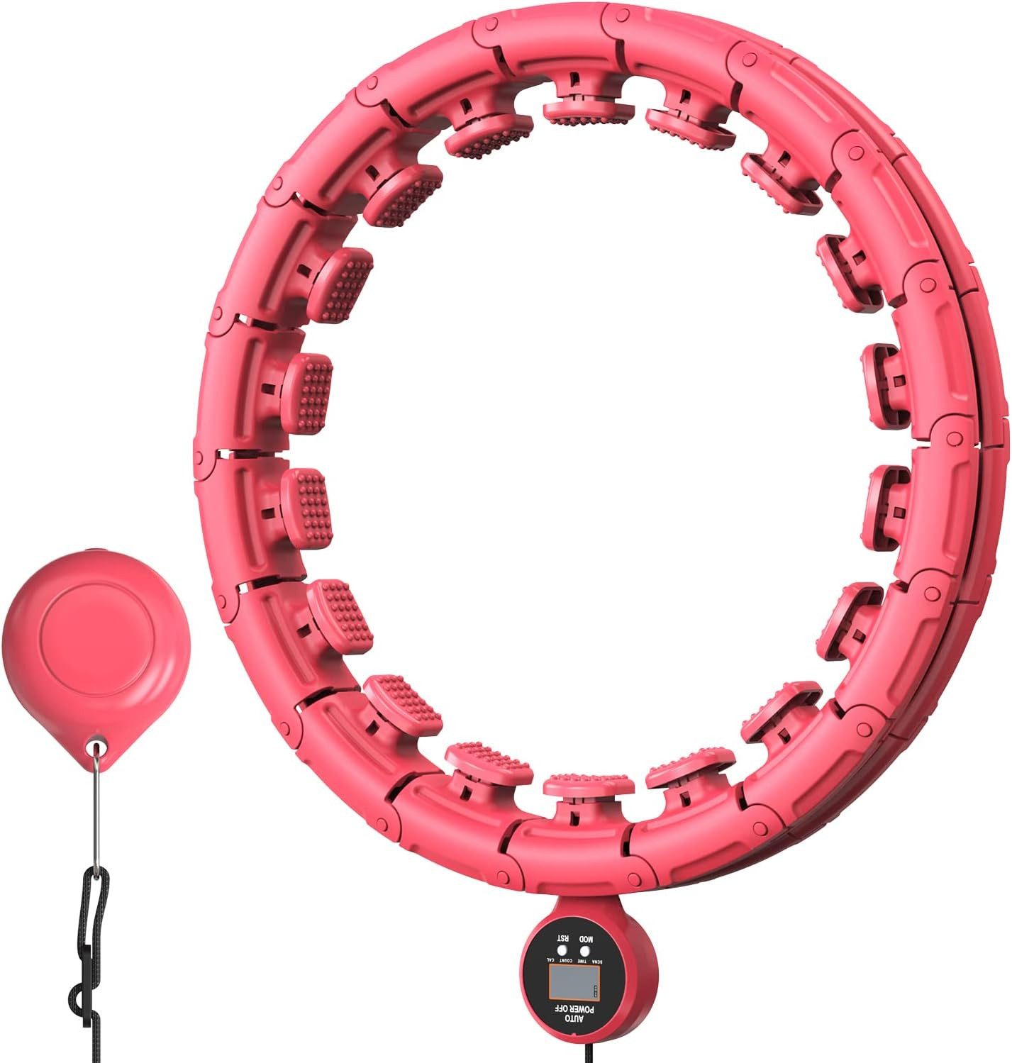 Vivitar Hula-Hoop-Reifen Smart Fitness Hula Hoop mit oder ohne intelligentem Zähler (28-tlg., 28 einstellbare Hula Hoop-Reifen für Gewichtsverlust und Fitness)