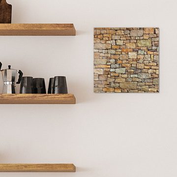 DEQORI Magnettafel 'Steinwandstruktur', Whiteboard Pinnwand beschreibbar